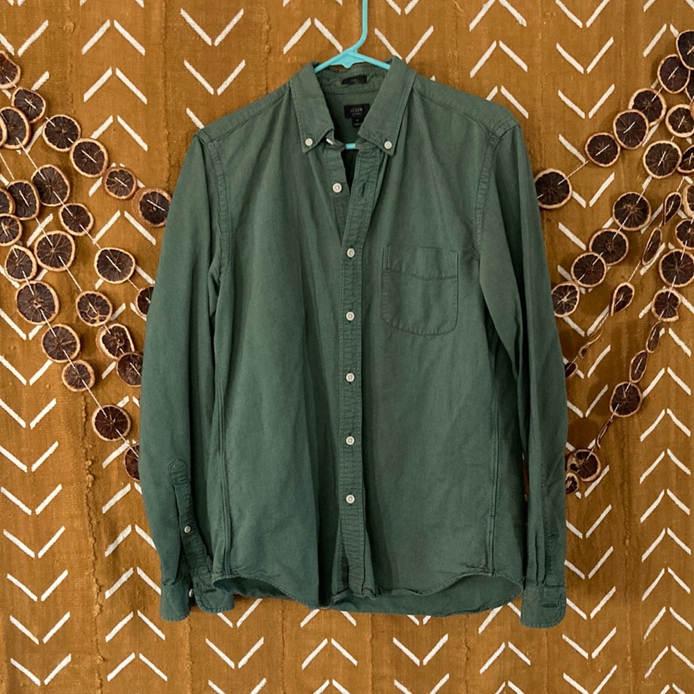 Men’s J. Crew slim fit Oxford shirt - green